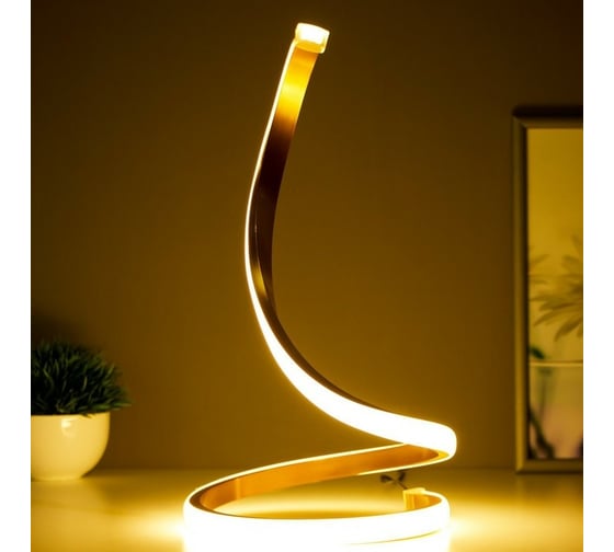Настольная лампа RISALUX 16607/1GD LED 6Вт золото 19,5х19,5х35 см 6248041