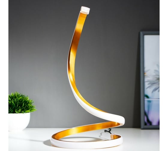 Настольная лампа RISALUX 16607/1GD LED 6Вт золото 19,5х19,5х35 см 6248041