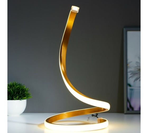 Настольная лампа RISALUX 16607/1GD LED 6Вт золото 19,5х19,5х35 см 6248041