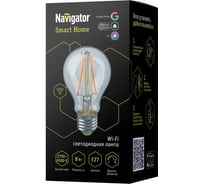 Лампа Navigator NLL-F-A60-8-230-WWW-E27-WIFI 80554