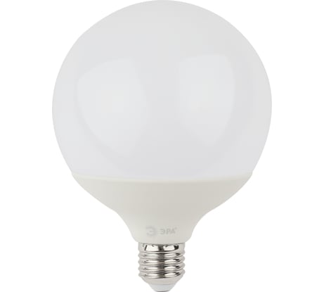 Светодиодная лампа ЭРА LED G120-20W-6000K-E27 диод, шар декор, 20Вт, холодный свет, E27 Б0049082