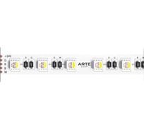 Светодиодная лента ARTE LAMP 24V 14,4W/m (на канал 3,6W/m) RGB+W 3000К 5м IP20 TAPE A2406012-02-RGB3K