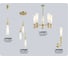 Светильник подвесной Ambrella Light GD WH золото белый G9max 28W LH75367 5