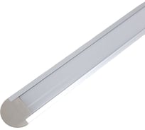 Алюминиевый врезной профиль прямой с экраном truEnergy 30x6мм анодированный 2м 19090