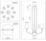 Светильник подвесной Ambrella Light GD GR золото серый E14 max 40W LH75403 7