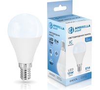 Лампа светодиодная Ambrella Light LED P45 13W IC E14 6400K 175-265V 451316
