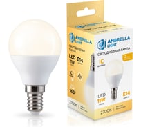 Лампа светодиодная Ambrella Light LED P45 11W IC E14 2700K 175-265V 451113