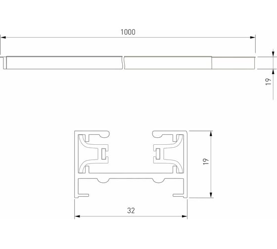 Однофазный шинопровод Elektrostandard 85079/00 белый 1м a057077