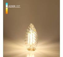 Светодиодная лампа Elektrostandard - BLE1414 Свеча витая F 7W 4200K E14 прозрачный a049136