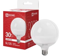 Лампа светодиодная IN HOME LED-GL125-VC 30Вт 230В Е27 4000К 3000Лм 125мм 4690612064017