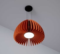 Светильник светодиодный подвесной MODALINE ROUND BELL60 Оранж (600x600x370мм, 11-18Вт, 3000К, оранжевый) MLPRB60OR23