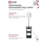 Светильник напольный этажерка IN HOME ТНО 12P-Е27USB-WB USB-C розетка, белый абажур, черный корпус 4690612064529 3