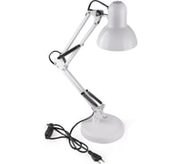 Настольный светильник Включай DL-3- 60W-E27, основание+ струбцина, белый 1183158