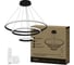 Светильник светодиодный IN HOME ESTETIKA RING-140RC-3BL 140Вт 230В 3000-6500K 600/400/200 1.2м трос пульт ДУ черный 4690612062471 1