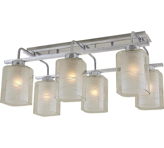 Люстра потолочная Citilux Румба алюминий, хром CL159162 1