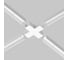 Коннектор X-образный для профиля Maytoni Elasity IP O-TR001-CC-W 4