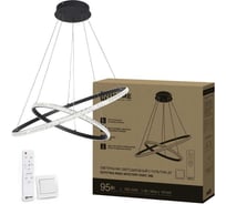 Светильник светодиодный IN HOME ESTETIKA RING-MYSTERY-95RC-2BL 95Вт 3000-6500K 600/400 1.2м трос пульт ДУ черный 4690612062525