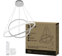 Светильник светодиодный IN HOME ESTETIKA RING-95RC-2WH 95Вт 230В 3000-6500K 600/400 1.2м трос пульт ДУ белый 4690612062495