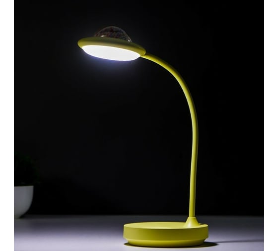 Настольная лампа RISALUX сенсорная 16482/1YL LED 4Вт USB АКБ желтый 11,8х11,8х40 см 5503304