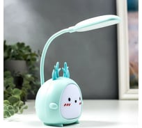 Настольная лампа RISALUX с ночником 16450/1 LED 2Вт 3 режима АКБ USB нежно-зеленый 8,5х7х28 см 5478571