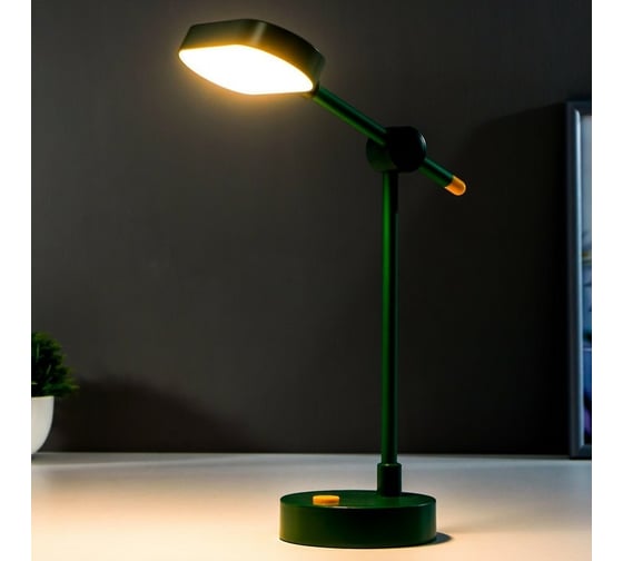 Настольная лампа RISALUX сенсорная 16484/1GR LED 3,5Вт USB АКБ зеленый 10х12х37,5 см 5503310