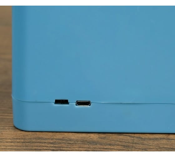 Настольная лампа RISALUX сенсорная 85303/1 18хLED 3Вт диммер USB AKB синий 10х10,5х43 см 4734894