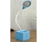 Настольная лампа RISALUX сенсорная 85303/1 18хLED 3Вт диммер USB AKB синий 10х10,5х43 см 4734894 1