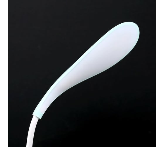 Настольная лампа RISALUX сенсор 3 режима LEDх14 Капля синяя USB 42х12,5х10 см 3679132