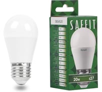 Лампа светодиодная SAFFIT SBG4520 Шарик E27 20W 230V 4000K, 55277