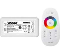 Контроллер 4-канальный Wolta для светодиодной ленты RGBW 12-24В, 24А с пультом RF2.4ГГц WLC-C/08-24A