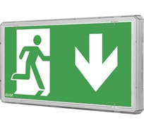 Аварийный светильник Awex EXIT L постоянный 1Вт 3ч кнопка тест IP65 на поверхность ETL/1W/C/3/SA/PT/WH