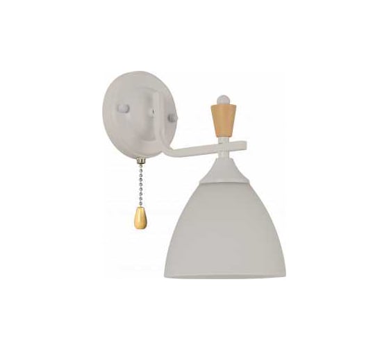 Бра РОСТОК XA1622/1W WH+WOOD белый+дерево 1х60W E27 h255, HN25 988391246 1