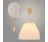 Бра РОСТОК XA1622/1W WH+WOOD белый+дерево 1х60W E27 h255, HN25 988391246 2