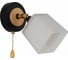 Бра РОСТОК XA1634B/1W BK+FGD+WOOD черный/золото 1х60W E27 h190, HN25 988391325 1
