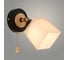 Бра РОСТОК XA1634B/1W BK+FGD+WOOD черный/золото 1х60W E27 h190, HN25 988391325 2