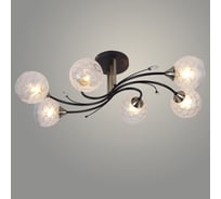 Люстра Росток XA1396/6 BK+AB черный/бронза 6х60W E27 d730 h245, HN24 988384194