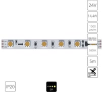 Светодиодная лента ARTE LAMP SPI 24В 14,4Вт/м 3000К 90 10мм SMD5050 6 A2406010-03-3K