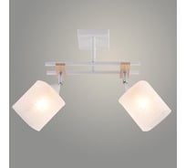 Люстра РОСТОК XA1642/2 WH+WOOD+CR белый/хром 2х60W E27 d510 h280, HN25 988391370