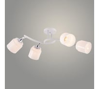 Люстра РОСТОК XA1714/4 WH+CR белый/хром 4х60W E27 d780 h260, HN25 988391430