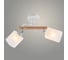 Люстра РОСТОК XA1644/2 WH+WOOD+CR белый/хром 2х60W E27 d480 h290, HN25 988391380 1
