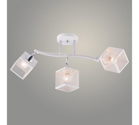 Люстра РОСТОК XA1748/3 WH+CR белый/хром 3х60W E27 d630 h300, HN25 988391433 1