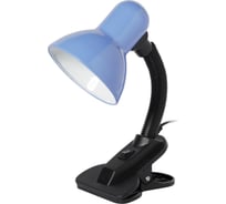 Настольный светильник Smartbuy Е27 с прищепкой голубой SBL-DeskS-Blue