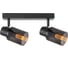 Спот на основании General Lighting Systems под 2 лампы E14, серия Солмия, GWL-2E14-M-IP20, цвет черный 662803 1