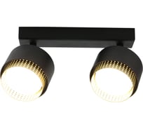 Спот на основании General Lighting Systems под лампу GX53, серия Матрикс, GWL-2GX53-M-IP20, цвет черный 662675