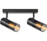 Спот на основании General Lighting Systems под 2 лампы E14, серия Эйлайт, GWL-2E14-M-IP20, цвет черный 662813 1