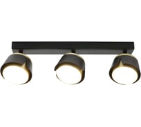 Спот на основании General Lighting Systems под 3 лампы GX53, серия Цветок, GWL-3GX53-M-IP20, цвет черный 662681