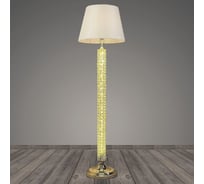 Торшер Светиль 2003 GD золото/белый абажур 1x40W E27+30W LED h1450, BTH 988399037