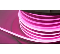 Неон тонкий DIAMOND LED 12V, (5 п.м.) светло-розовый NEON-8X16-SIL-DC12-LIGHT PINK-10mm-MEN
