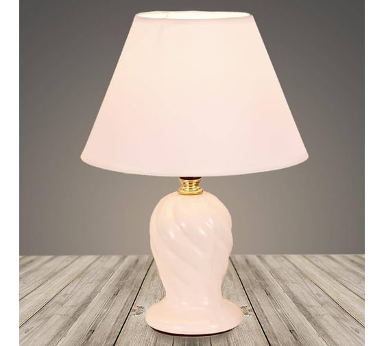 Настольная лампа Росток 18313 WT белый/белый абажур h270 1х60W E27, DIY22 988017882 1