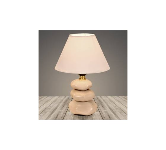 Настольная лампа Росток 18302 BG бежевый/бежевый абажур h260 1х60W E27, DIY22 988017916 1